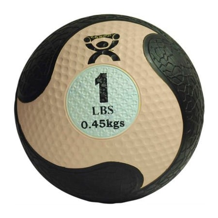 Fabrication Enterprises CanDo Firm Medicine Ball, 1 lb., 8" Diameter, Tan 453176